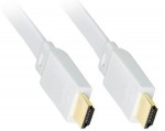 HDMI/HDMI   5.0m plochy biely Ethernet 1298