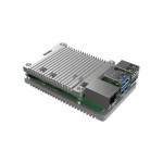 Raspberry Pi 5 Edatec Al case s pasívnym chladením, strieborný 3913