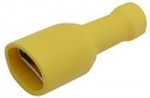 Faston zdierka 6,3mm PVC žltá 1251