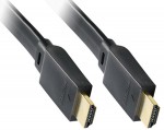 HDMI/HDMI   0.5m plochy Eternet čierny 930