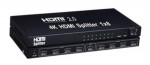 HDMI  rozbočovač  8x Spacetronic 4K 60Hz HDR 2563