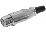 Microfónna zásuvka XLR-4 kabelová 2071