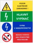 Nálepka Pozor elektrické zariadenie 9