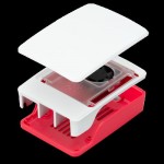 Raspberry Pi 5 Case s chladičom, malinová/biela 3899