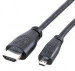  Raspberry Pi microHDMI kábel – 1 m, čierny 3914