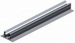 Solárny ALU profil podlepený s EPDM - 70x30mm, dĺžky 3,0m 3643