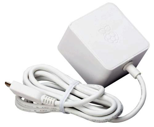 Raspberry Pi, 12.5W Micro USB napájací zdroj, EU, biely 3902