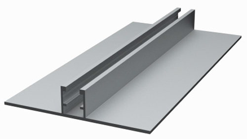 Solárny ALU profil - koľajnica -  90x20x3000mm na trapez / rovnú strechu